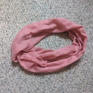 Pink infinity scarf